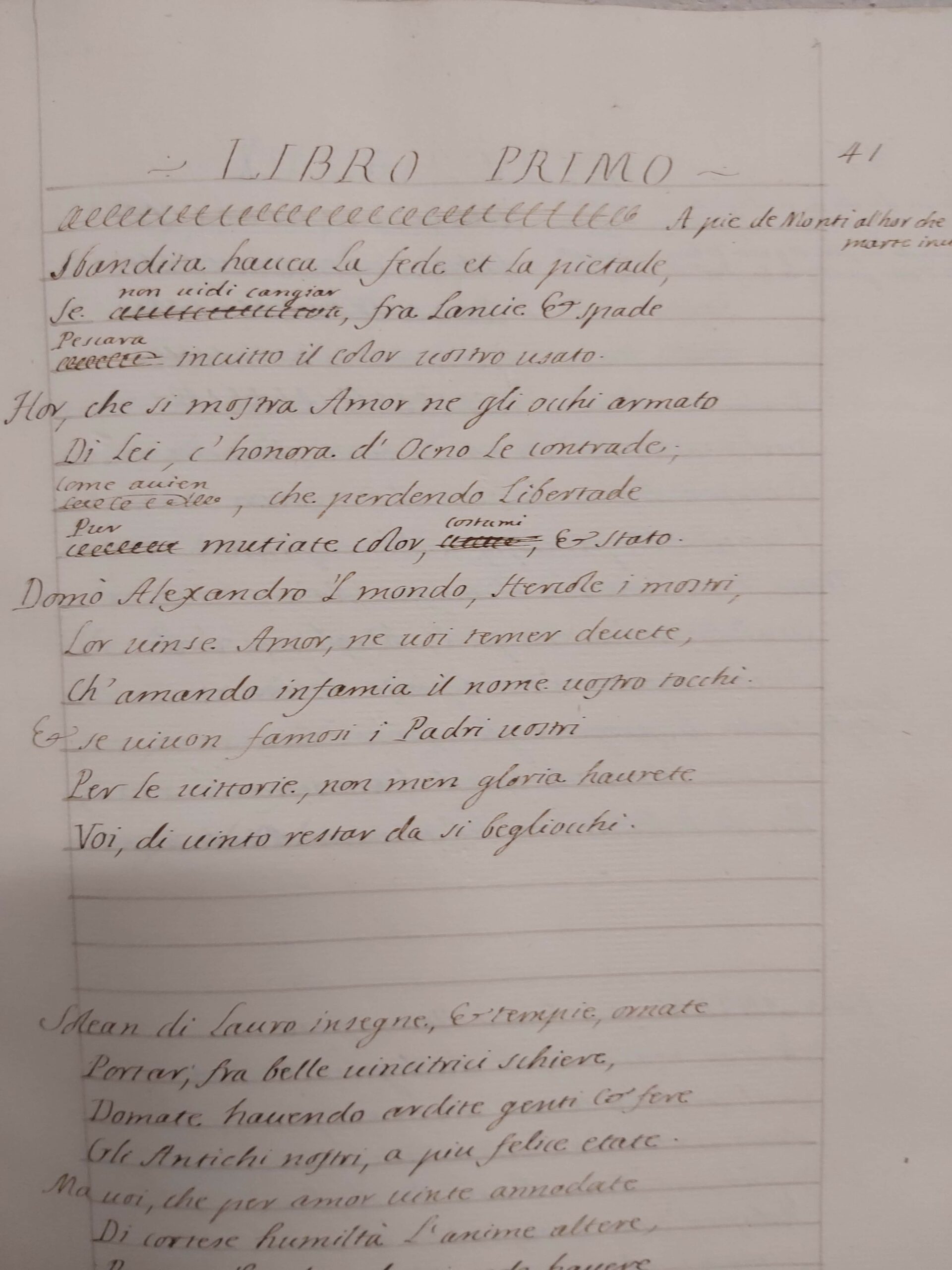 DELLE RIME LIBRI DUE. Il Tancredi Principe tragedia. Delle trasformazioni tre libri due. - immagine 4