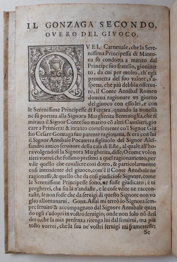 IL GONZAGA SECONDO overo Del Giuoco. Dialogo del Signor... - immagine 2