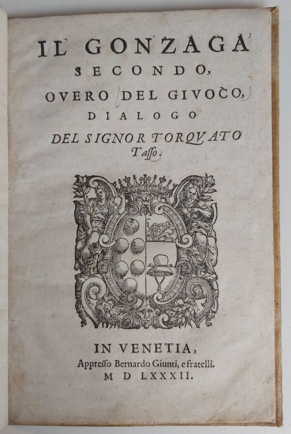 IL GONZAGA SECONDO overo Del Giuoco. Dialogo del Signor...