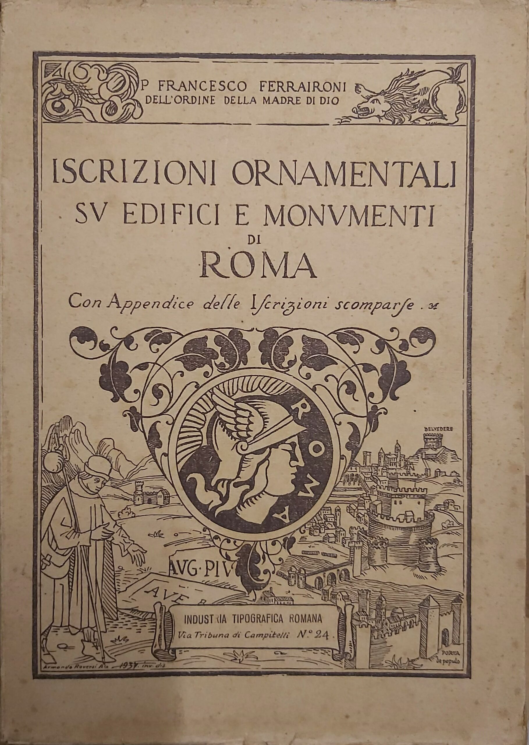 ISCRIZIONI ORNAMENTALI su edifici e monumenti di Roma