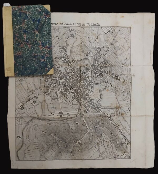 GUIDA DI VICENZA di.... Con una carta topografica della città e principali vedute.