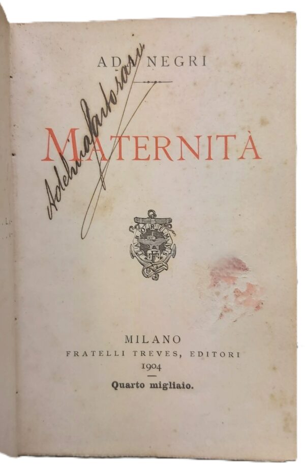 Ada Negri MATERNITA'