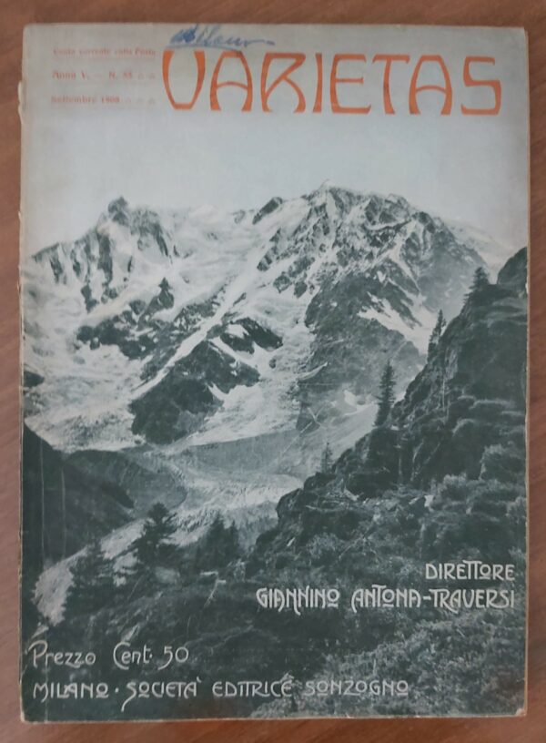 VARIETAS Rivista mensile illustrata, direttore Giannino Antona-Traversi. Anno V n.53, settembre 1908.