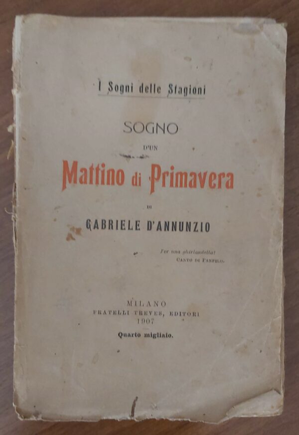 SOGNO D'UN MATTINO DI PRIMAVERA.